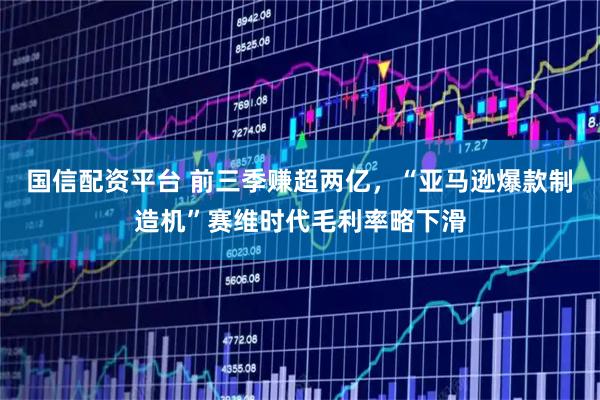 国信配资平台 前三季赚超两亿，“亚马逊爆款制造机”赛维时代毛利率略下滑